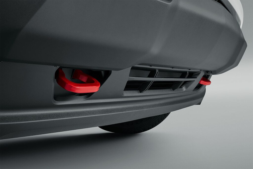 Anillos de arrastre frontales en rojo para Chevrolet Colorado 2024, todoterreno 4x4